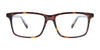 EasyClip EC516 Eyeglasses with Clip-on Sunglasses | Size 50 / Dark Grey & Crystal Orange