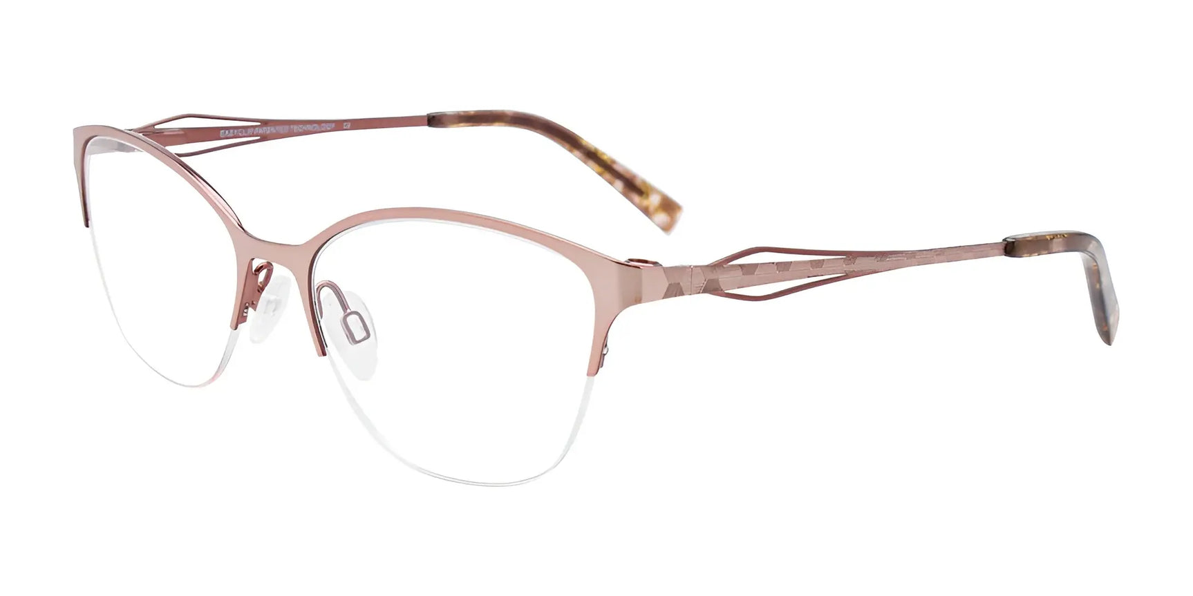 EasyClip EC521 Eyeglasses with Clip-on Sunglasses Shiny Light Gold & Brown EasyClip EC521 Eyeglasses with Clip-on Sunglasses Shiny Light Gold & Brown