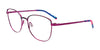 EasyClip EC523 Eyeglasses with Clip-on Sunglasses | Size 53 / Orchid & Teal Marbled & Satin Orchid