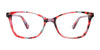 EasyClip EC526 Eyeglasses with Clip-on Sunglasses | Size 50 / Blue & Green & Black Marbled