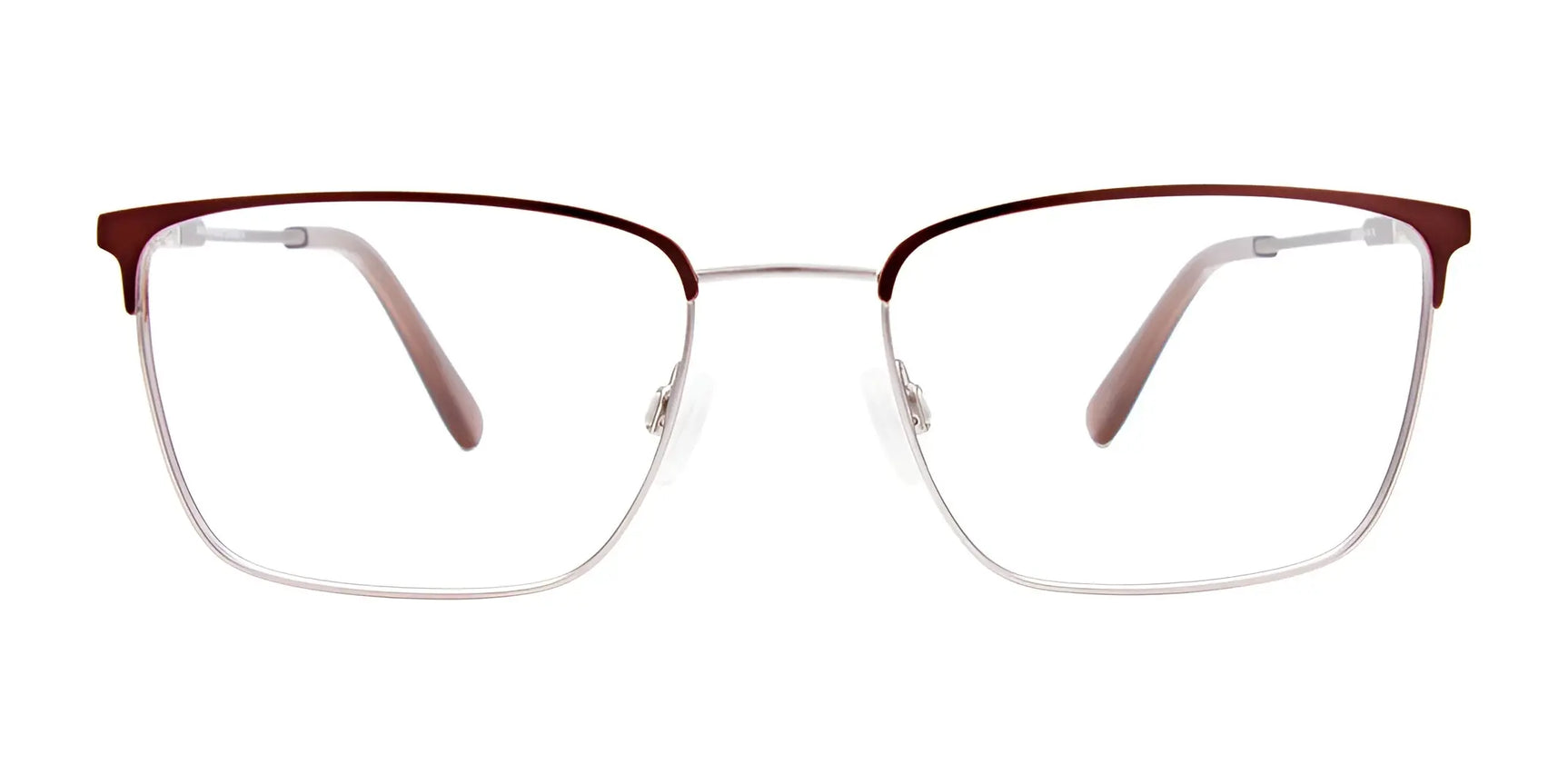 The EasyClip EC529 Eyeglasses with Clip-on Sunglasses | Size 54 feature rectangular thin metal frames with brown top detailing and are prescription ready for your convenience. The EasyClip EC529 Eyeglasses with Clip-on Sunglasses | Size 54 feature rectangular thin metal frames with brown top detailing and are prescription ready for your convenience.