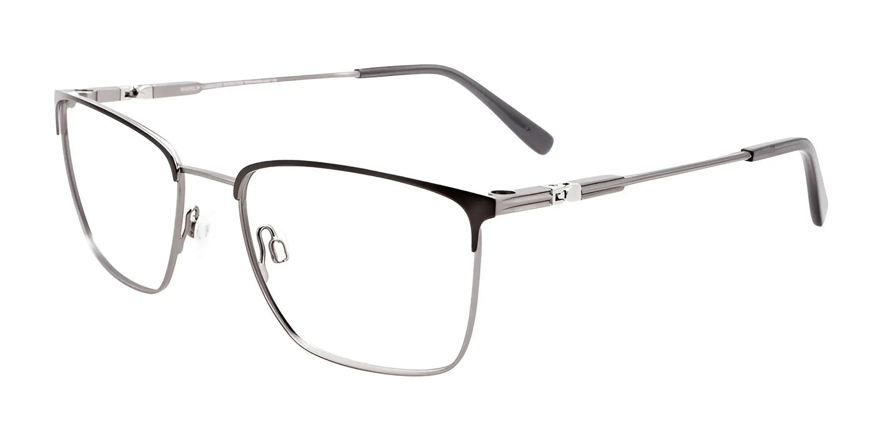 EasyClip EC529 Eyeglasses with Clip-on Sunglasses Satin Dark Grey & Steel EasyClip EC529 Eyeglasses with Clip-on Sunglasses Satin Dark Grey & Steel