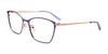 EasyClip EC532 Eyeglasses with Clip-on Sunglasses | Size 54 / Satin Periwinkle & Light Pink