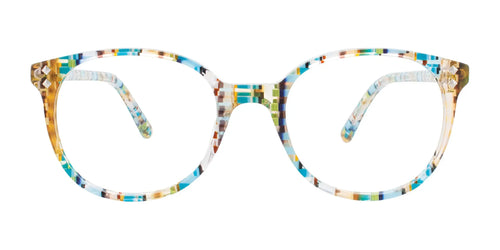 EasyClip EC537 Eyeglasses / Size 45 / Purple Multicolor