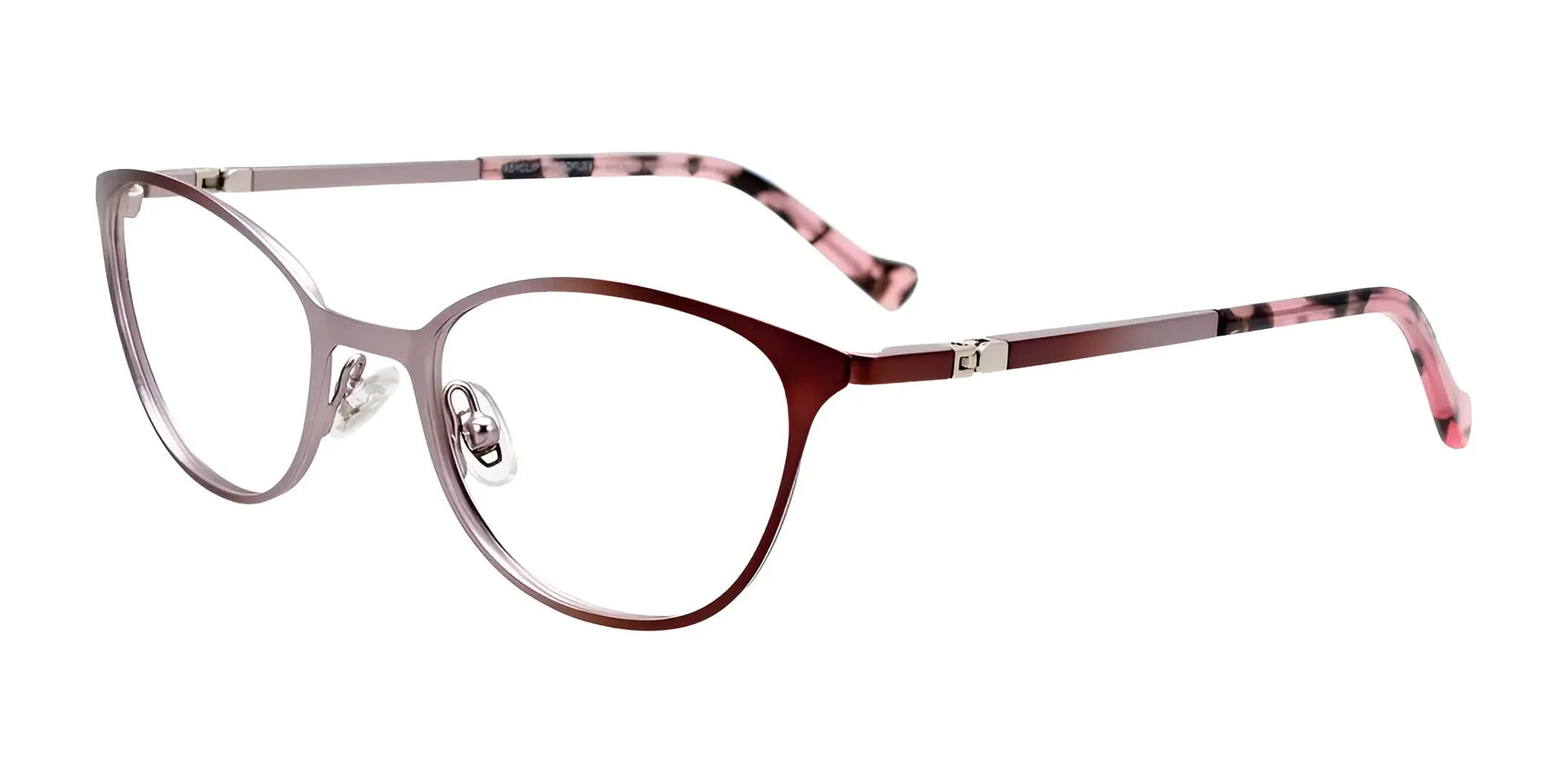EasyClip EC548 Eyeglasses Matt Brown & Matt Silver EasyClip EC548 Eyeglasses Matt Brown & Matt Silver