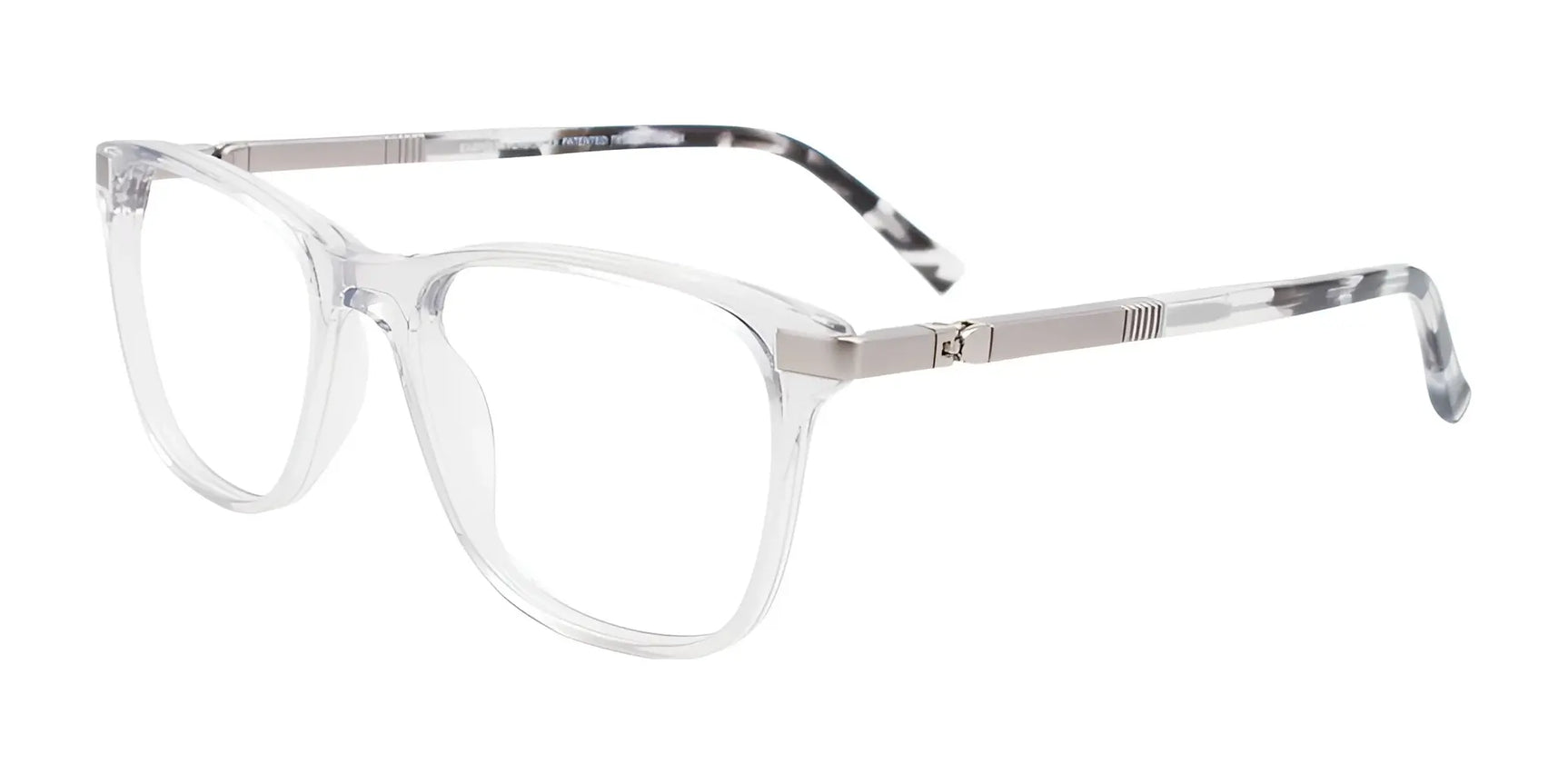EasyClip EC555 Eyeglasses Crystal & Matt Silver EasyClip EC555 Eyeglasses Crystal & Matt Silver