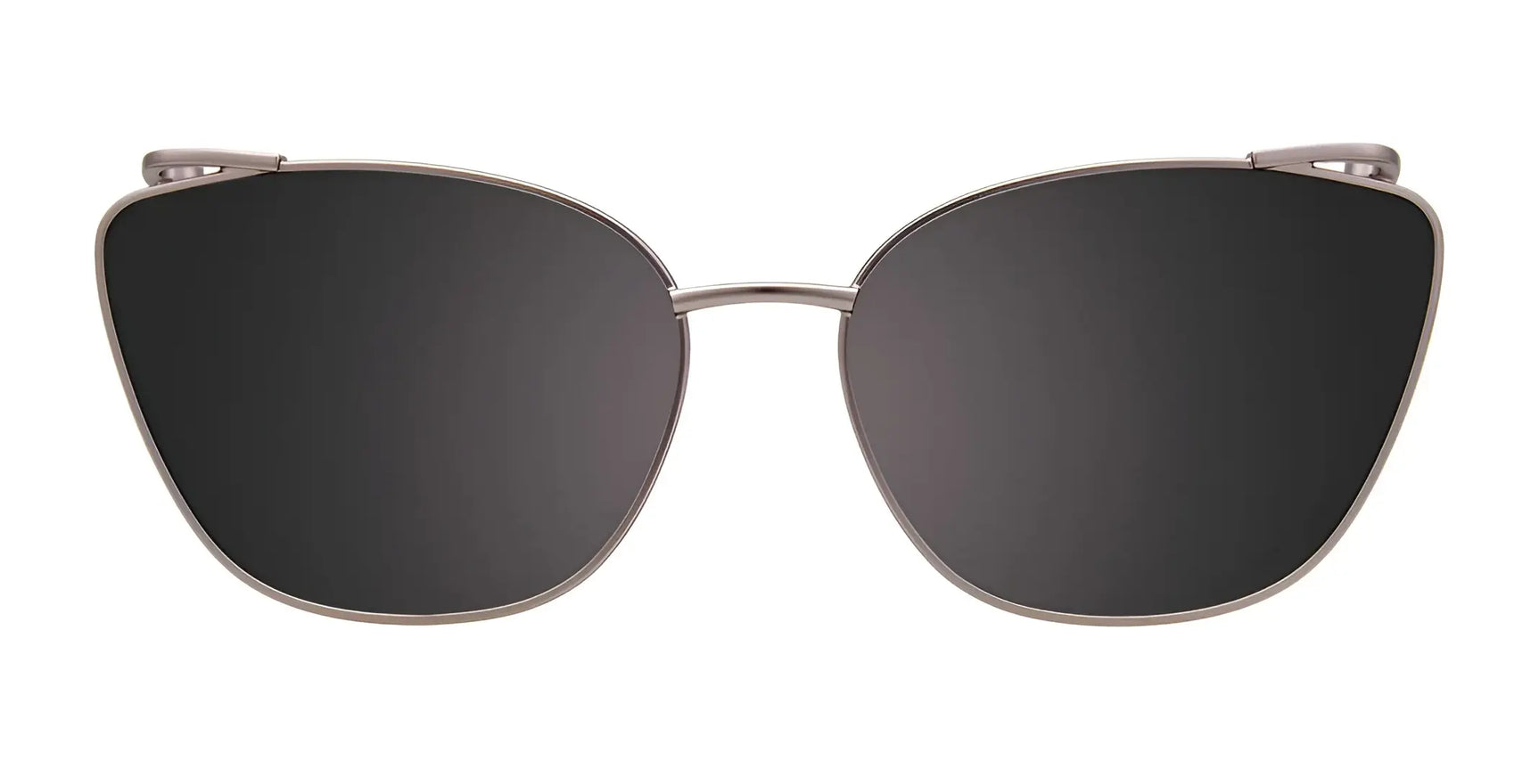 EasyClip EC556 Eyeglasses by EasyClip feature sleek black cat-eye frames with thin silver metal and include a convenient clip-on sunglasses attachment, making it easy to upgrade your look instantly. EasyClip EC556 Eyeglasses by EasyClip feature sleek black cat-eye frames with thin silver metal and include a convenient clip-on sunglasses attachment, making it easy to upgrade your look instantly.