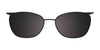EasyClip EC557 Eyeglasses with Clip-on Sunglasses | Size 50 / Black