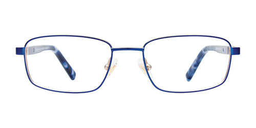 EasyClip EC558 Eyeglasses / Size 46 / Blue & Steel / Blue Tortoise