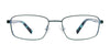 EasyClip EC558 Eyeglasses | Size 46 / Blue & Steel/Blue Tortoise