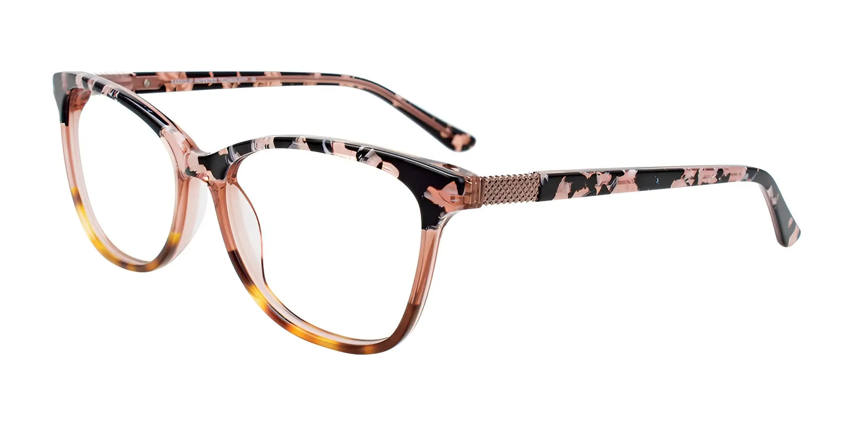 EasyClip EC563 Eyeglasses with Clip-on Sunglasses Cry Lt Br & Blk Mb & Dem Amb EasyClip EC563 Eyeglasses with Clip-on Sunglasses Cry Lt Br & Blk Mb & Dem Amb