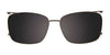 EasyClip EC564 Eyeglasses with Clip-on Sunglasses | Size 55 / Brown/Gold