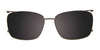EasyClip EC564 Eyeglasses with Clip-on Sunglasses | Size 55 / Brown/Gold