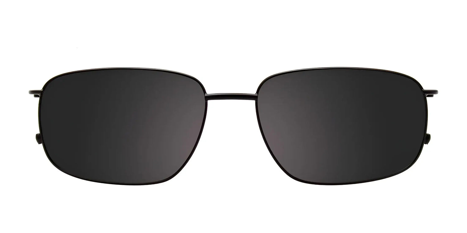 EasyClip EC565 Eyeglasses with Clip-on Sunglasses by EasyClip offer a sleek black rectangular look with thin metal frames, combining luxury style and versatile sun protection. Shown on a white background. Size 57. EasyClip EC565 Eyeglasses with Clip-on Sunglasses by EasyClip offer a sleek black rectangular look with thin metal frames, combining luxury style and versatile sun protection. Shown on a white background. Size 57.