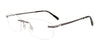 EasyClip EC572 Eyeglasses with Clip-on Sunglasses | Size 56 / Satin Grey