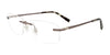 EasyClip EC573 Eyeglasses with Clip-on Sunglasses | Size 52 / Satin Grey
