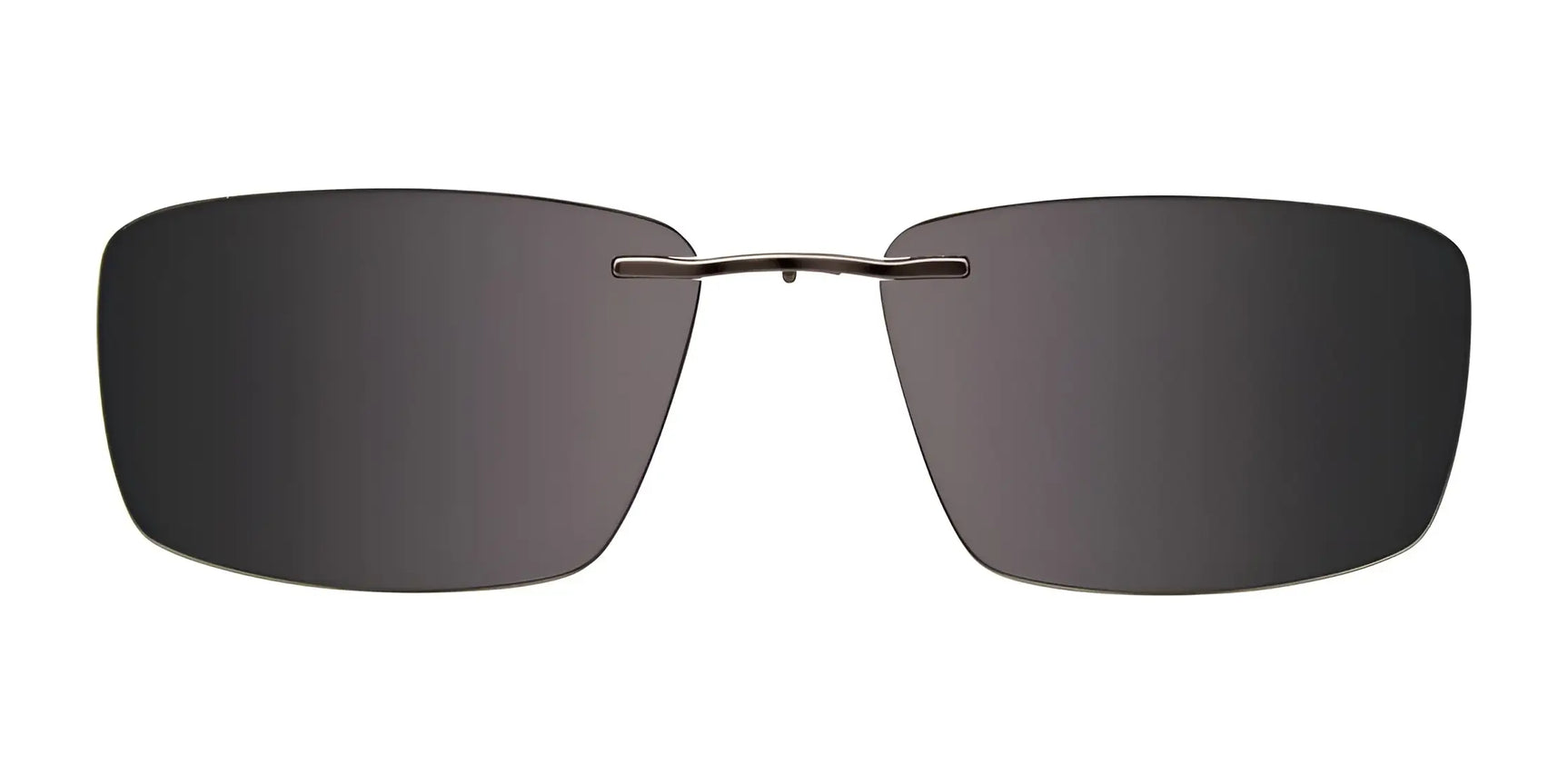 EasyClip EC573 Eyeglasses with Clip-on Sunglasses (Size 52) by EasyClip feature rimless rectangular dark lenses and a thin metal bridge. These prescription-ready glasses pair seamlessly with the included clip-on sunglasses. EasyClip EC573 Eyeglasses with Clip-on Sunglasses (Size 52) by EasyClip feature rimless rectangular dark lenses and a thin metal bridge. These prescription-ready glasses pair seamlessly with the included clip-on sunglasses.