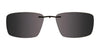 EasyClip EC573 Eyeglasses with Clip-on Sunglasses | Size 52 / Satin Brown