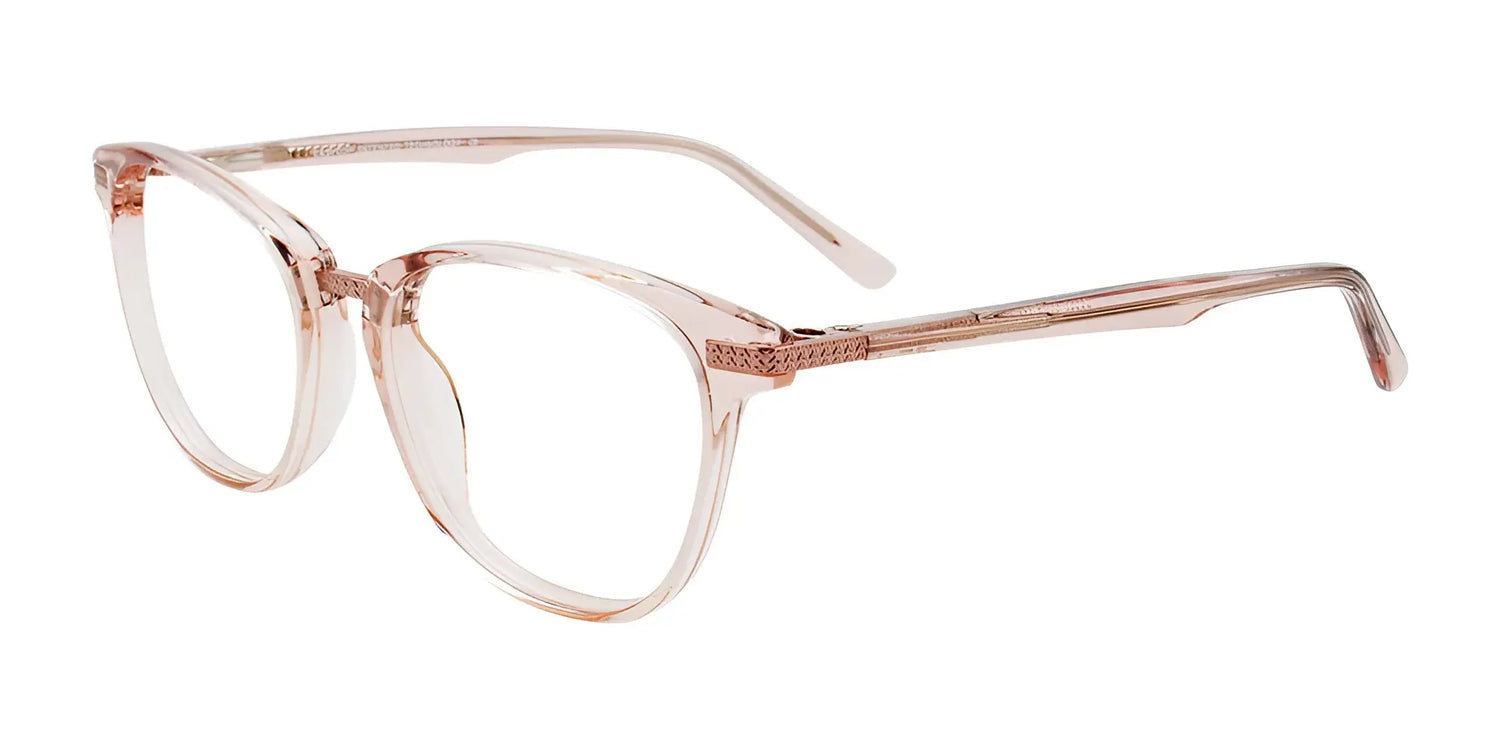 EasyClip EC576 Eyeglasses with Clip-on Sunglasses Light Crystal Pink & Shiny Light Pink EasyClip EC576 Eyeglasses with Clip-on Sunglasses Light Crystal Pink & Shiny Light Pink