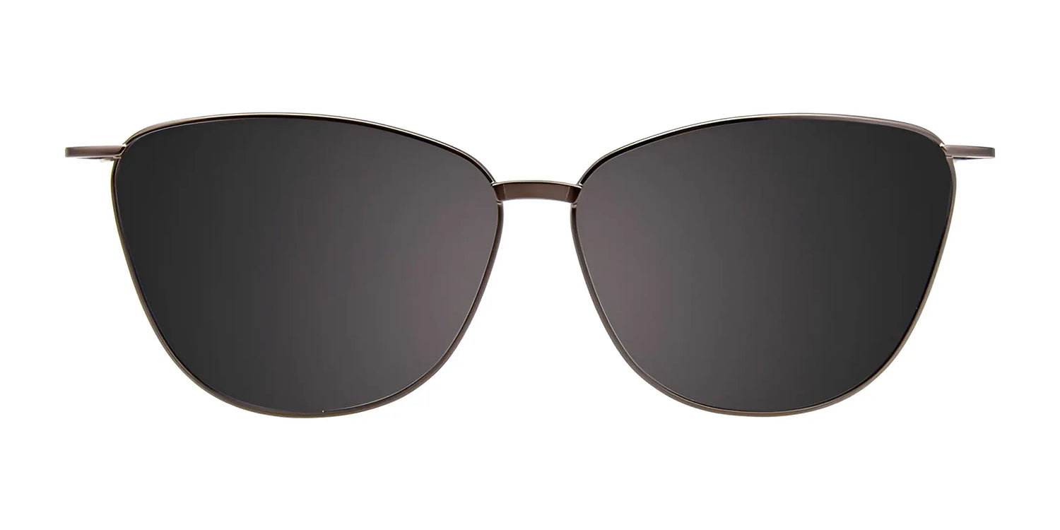 EasyClip EC576 Eyeglasses with thin metal frames and black polarized clip-on sunglasses, size 51, from EasyClip, shown on a white background for versatile style. EasyClip EC576 Eyeglasses with thin metal frames and black polarized clip-on sunglasses, size 51, from EasyClip, shown on a white background for versatile style.