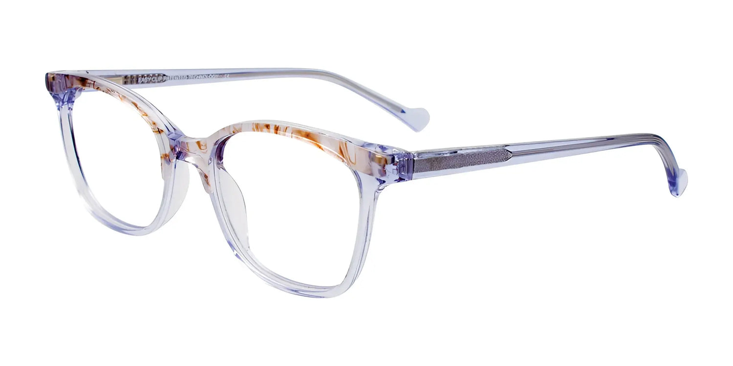 EasyClip EC577 Eyeglasses with Clip-on Sunglasses Marb & Cryst Blue / Cryst Blue EasyClip EC577 Eyeglasses with Clip-on Sunglasses Marb & Cryst Blue / Cryst Blue