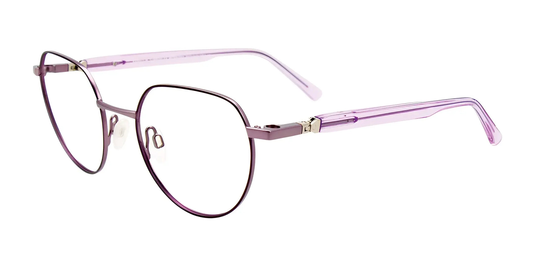 EasyClip EC578 Eyeglasses with Clip-on Sunglasses Dk Purp & Lit Purp / Crys Purp EasyClip EC578 Eyeglasses with Clip-on Sunglasses Dk Purp & Lit Purp / Crys Purp