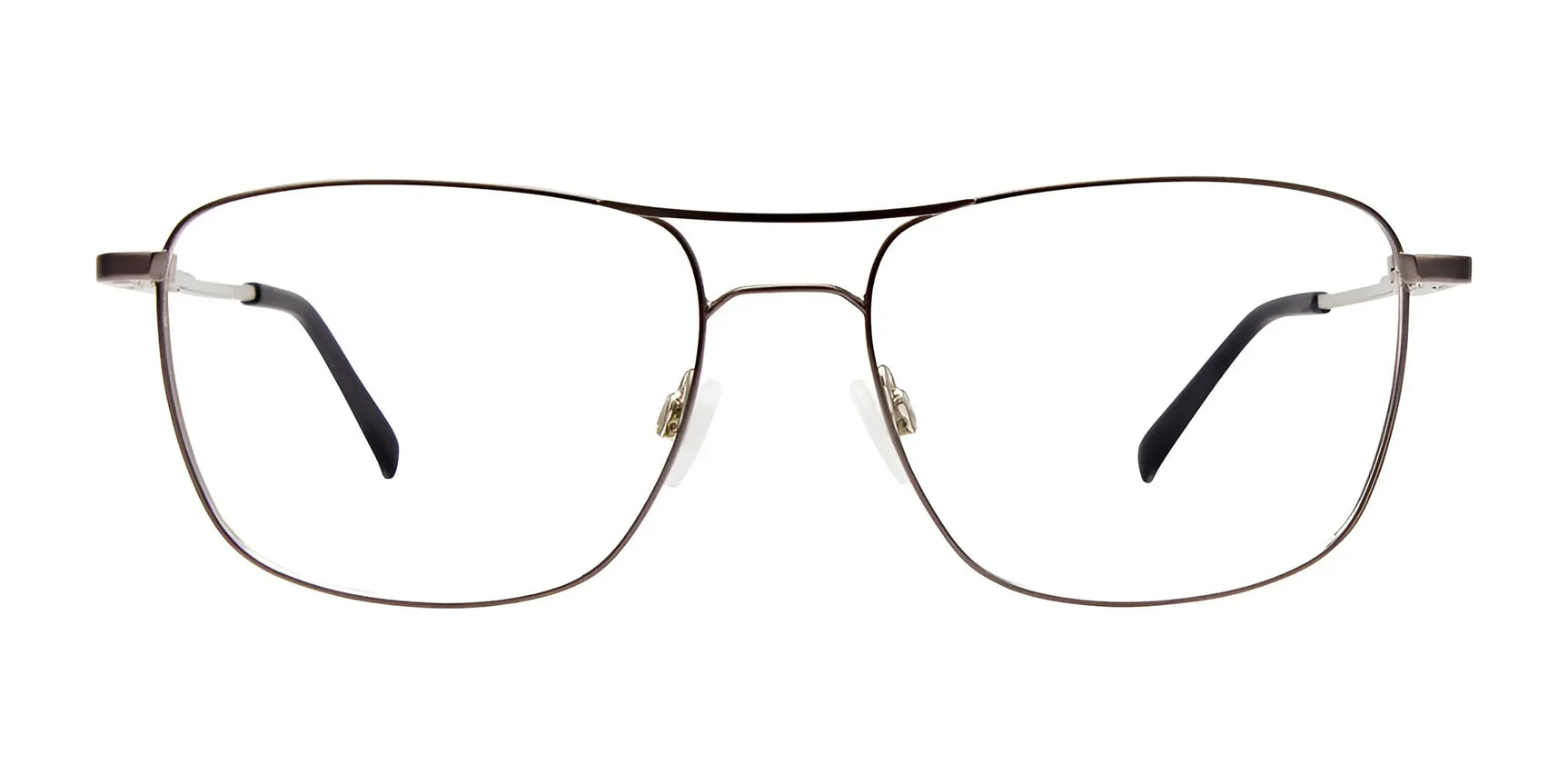 EasyClip EC579 Eyeglasses by EasyClip are thin, metal aviator-style frames with clear nose pads and black temple tips. Effortlessly convert them into polarized clip-on sunglasses for versatile wear. Size 56. EasyClip EC579 Eyeglasses by EasyClip are thin, metal aviator-style frames with clear nose pads and black temple tips. Effortlessly convert them into polarized clip-on sunglasses for versatile wear. Size 56.