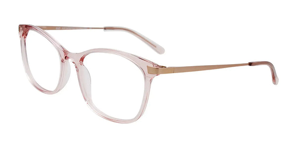 EasyClip EC583 Eyeglasses with Clip-on Sunglasses | Size 51 / Crys Lit Pink/Satin Pink Gold