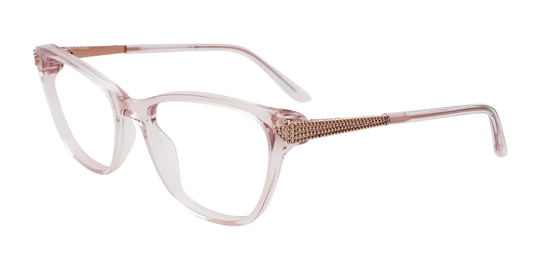 EasyClip EC584 Eyeglasses with Clip-on Sunglasses Cr Lt Pink / Cryl Lt Pink & Pink EasyClip EC584 Eyeglasses with Clip-on Sunglasses Cr Lt Pink / Cryl Lt Pink & Pink
