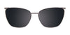 EasyClip EC584 Eyeglasses with Clip-on Sunglasses | Size 52 / Cryl Purp/Cryl Purp & Purple