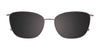 EasyClip EC585 Eyeglasses with Clip-on Sunglasses | Size 54 / Crystal Beige & Marbled