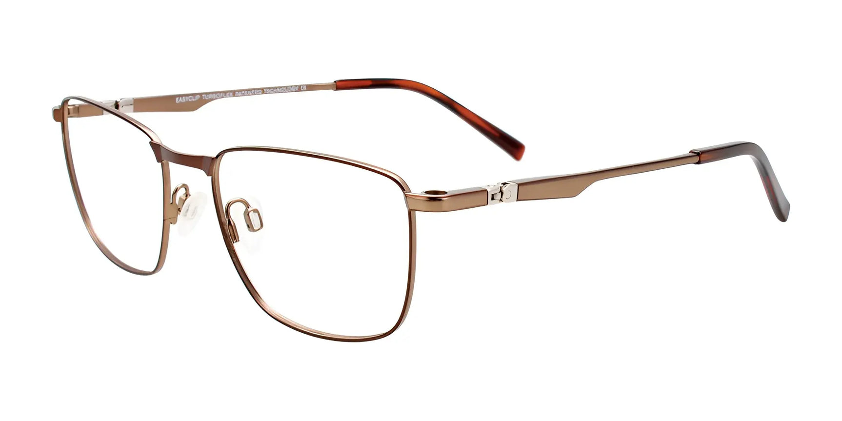 EasyClip EC588 Eyeglasses with Clip-on Sunglasses Brown EasyClip EC588 Eyeglasses with Clip-on Sunglasses Brown