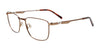 EasyClip EC588 Eyeglasses with Clip-on Sunglasses | Size 53 / Brown