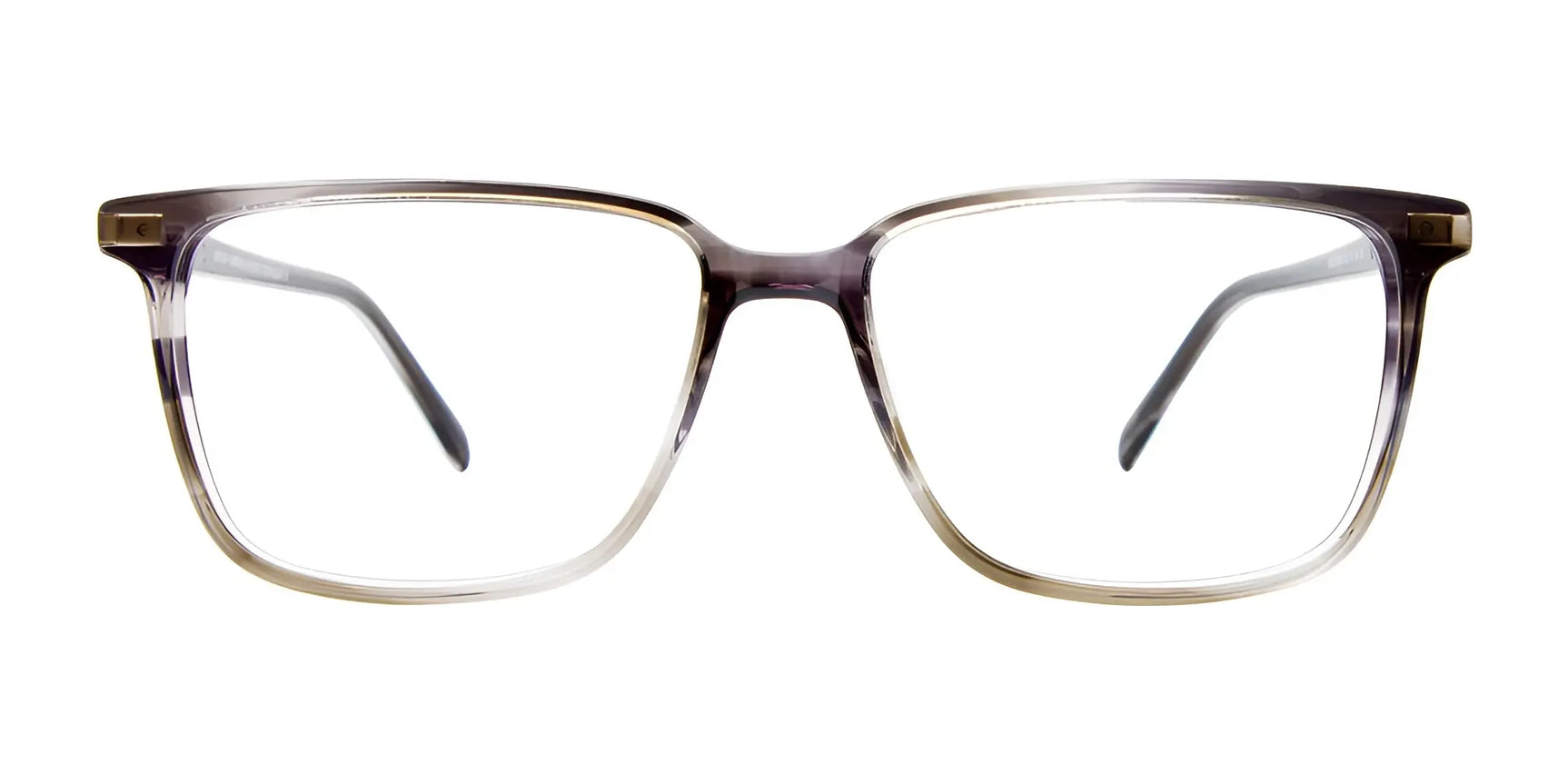 The EasyClip EC589 Eyeglasses by EasyClip feature a clear, square design with a dark-to-light gradient and include an optional polarized clip-on for added UV protection. Size 55. The EasyClip EC589 Eyeglasses by EasyClip feature a clear, square design with a dark-to-light gradient and include an optional polarized clip-on for added UV protection. Size 55.