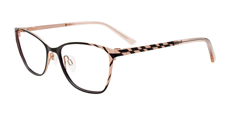 EasyClip EC591 Eyeglasses with Clip-on Sunglasses Satin Black & Pink Gold EasyClip EC591 Eyeglasses with Clip-on Sunglasses Satin Black & Pink Gold