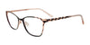 EasyClip EC591 Eyeglasses with Clip-on Sunglasses | Size 52 / Satin Black & Pink Gold