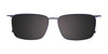 EasyClip EC597 Eyeglasses with Clip-on Sunglasses | Size 54 / Blue Tortoise/Blue
