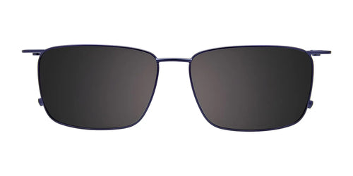 EasyClip EC597 Eyeglasses with Clip-on Sunglasses / Size 54 / Blue Tortoise / Blue