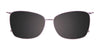 EasyClip EC602 Eyeglasses with Clip-on Sunglasses | Size 55 / Crystal Light Blue/Crystal Light Blue