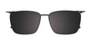 EasyClip EC606 Eyeglasses with Clip-on Sunglasses | Size 54 / Str Brown & Dark Steel/Brown