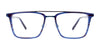 EasyClip EC606 Eyeglasses with Clip-on Sunglasses | Size 54 / Str Brown & Dark Steel/Brown