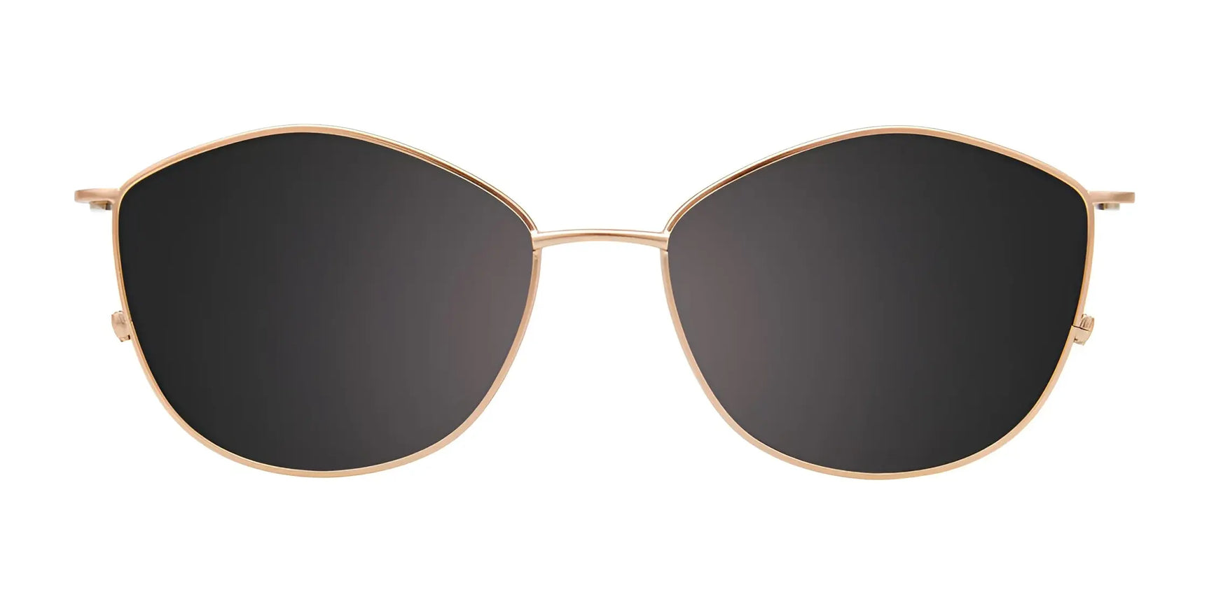 EasyClip EC608 Eyeglasses with Clip-on Sunglasses (Size 53) by EasyClip feature gold frames and large, round black lenses with a convenient polarized sunglasses clip for effortless style and protection. EasyClip EC608 Eyeglasses with Clip-on Sunglasses (Size 53) by EasyClip feature gold frames and large, round black lenses with a convenient polarized sunglasses clip for effortless style and protection.