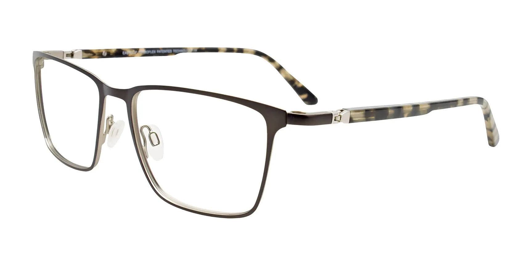 EasyClip EC613 Eyeglasses with Clip-on Sunglasses Dk Grn & Steel / Tort Blk EasyClip EC613 Eyeglasses with Clip-on Sunglasses Dk Grn & Steel / Tort Blk