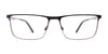 EasyClip EC616 Eyeglasses with Clip-on Sunglasses | Size 57 / Black & Gun