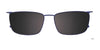 EasyClip EC616 Eyeglasses with Clip-on Sunglasses | Size 57 / Clip Only (Color №050)