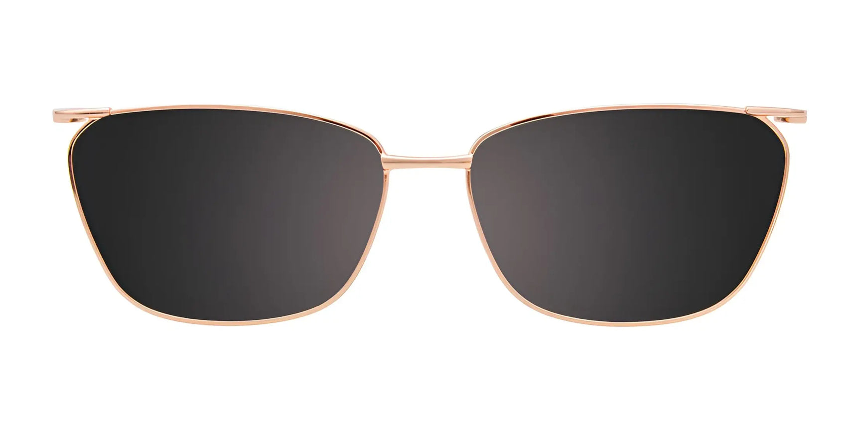 EasyClip EC618 Eyeglasses with Clip-on Sunglasses (Size 53) feature black rectangular lenses and slim gold metal frames. The stylish clip-on sunglasses attach easily to your EasyClip eyeglasses for added convenience and versatility. EasyClip EC618 Eyeglasses with Clip-on Sunglasses (Size 53) feature black rectangular lenses and slim gold metal frames. The stylish clip-on sunglasses attach easily to your EasyClip eyeglasses for added convenience and versatility.