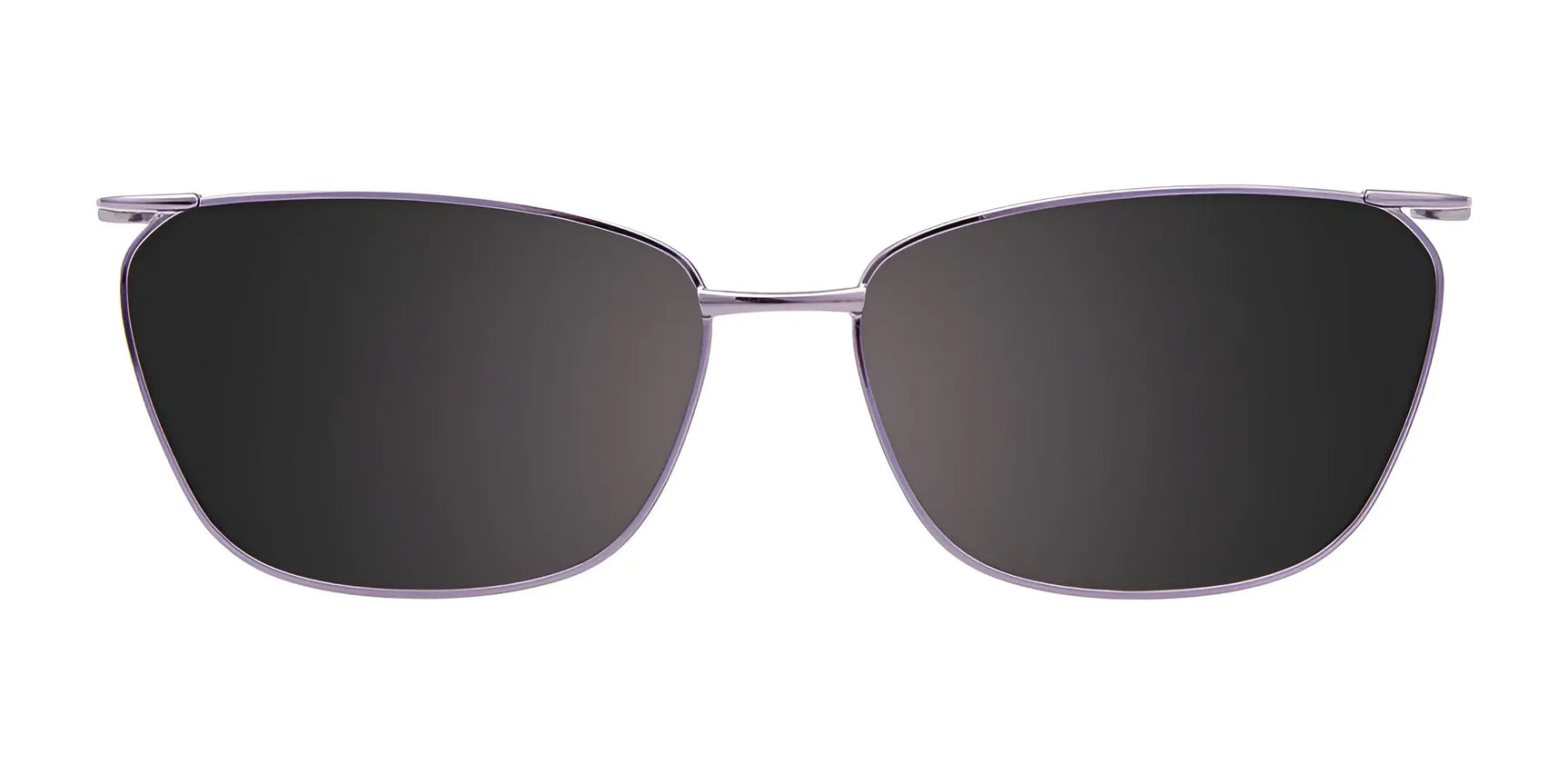 EasyClip EC618 Eyeglasses with Clip-on Sunglasses by EasyClip, size 53, feature black rectangular frames and thin metal construction. Shown from the front on a white background, the clip-on offers easy sun protection over prescription glasses. EasyClip EC618 Eyeglasses with Clip-on Sunglasses by EasyClip, size 53, feature black rectangular frames and thin metal construction. Shown from the front on a white background, the clip-on offers easy sun protection over prescription glasses.