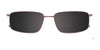 EasyClip EC622 Eyeglasses with Clip-on Sunglasses | Size 52 / Black & Red