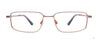 EasyClip EC622 Eyeglasses with Clip-on Sunglasses | Size 52 / Black & Red