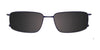 EasyClip EC622 Eyeglasses with Clip-on Sunglasses | Size 52 / Black & Red